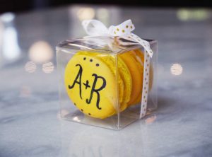 Custom Wedding macaron favors